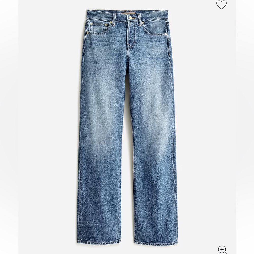 J. Crew Point Sur Loose Straight Jean in Ludlow Wash